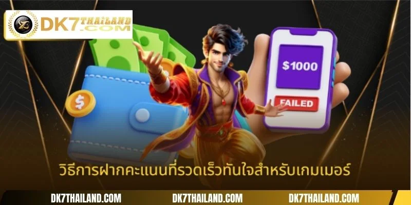 วิธีการฝากคะแนนที่รวดเร็วทันใจสำหรับเกมเมอร์